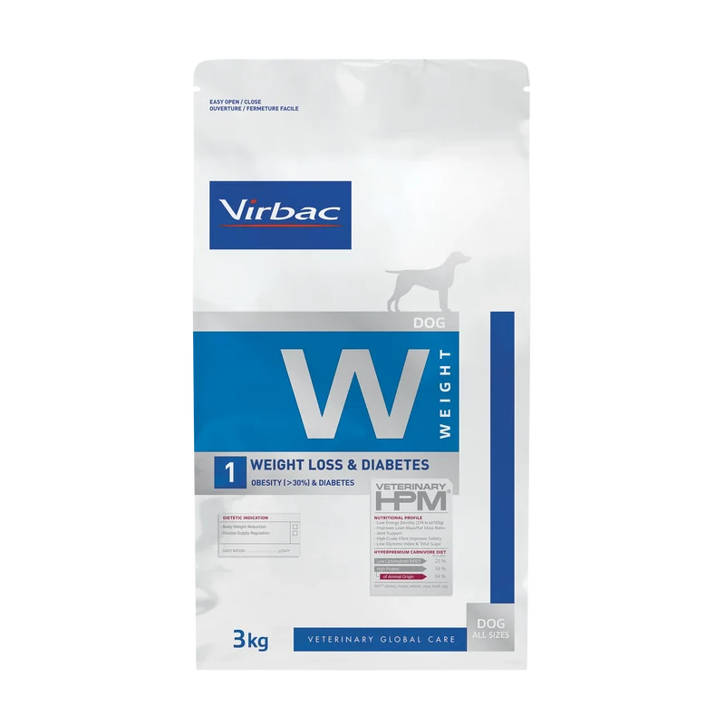 Virbac Veterinary HPM Diététique Weight Loss & Diabetes - croquettes chien