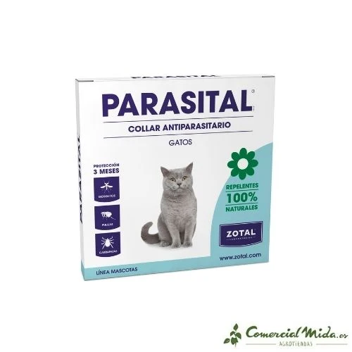 PARASITAL Collier Antiparasitaire Répulsif pour Chats