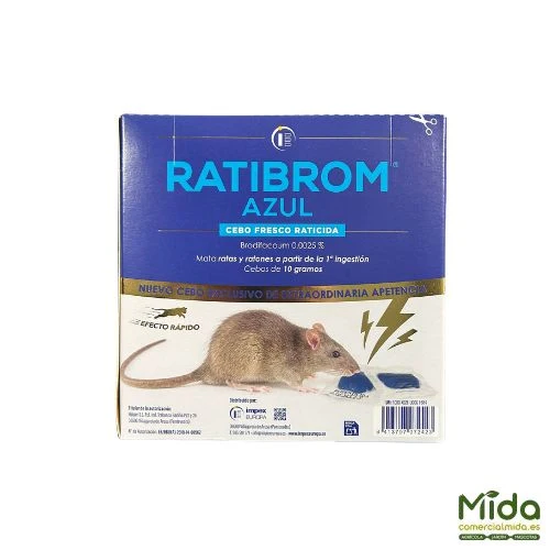 Raticide Appât Frais RATIBROM BLEU