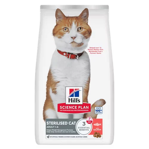 Hill's Science Plan Sterilised Adult au saumon - croquettes chat
