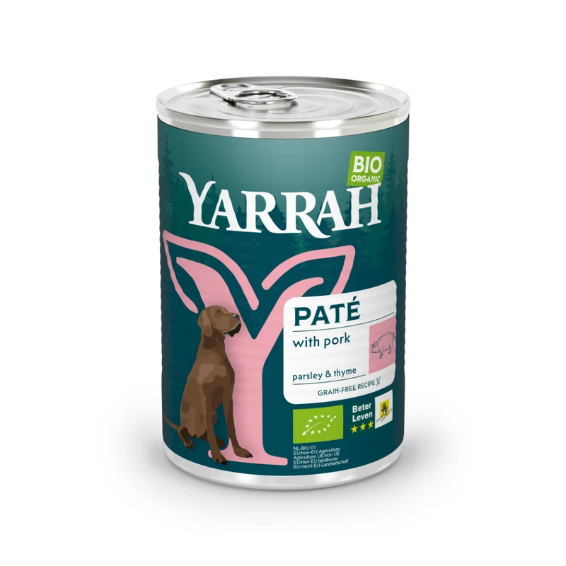 Yarrah pâtées bio sans céréales - Lot 12 x 400 g