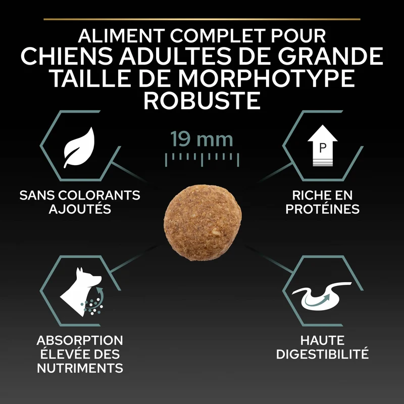 Pro Plan Sensitive Digestion Large Robust Adult à l'agneau - croquettes chien