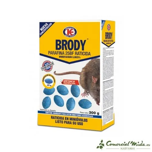 Bloc Appât BRODY PARAFFINE MINI OVULES 4/5 gr