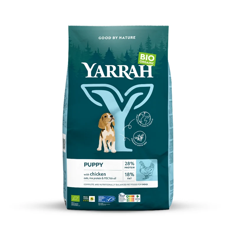 Yarrah croquettes bio pour chiot