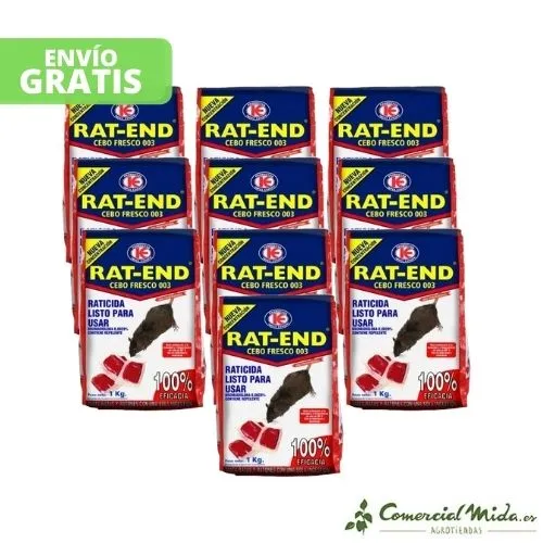 Appât frais Rodenticide RAT-END pour rats et souris