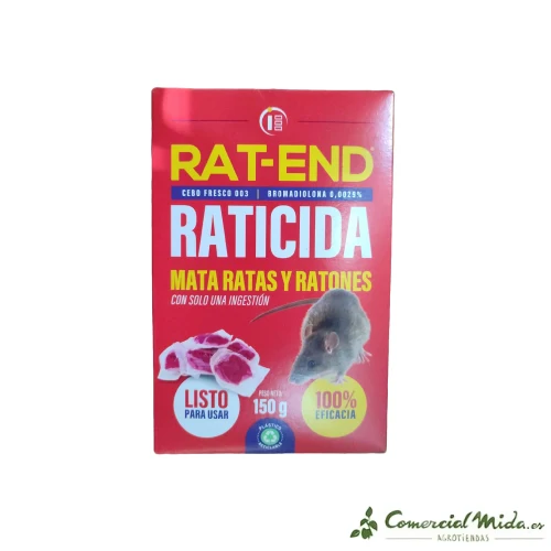 Appât frais Rodenticide RAT-END pour rats et souris