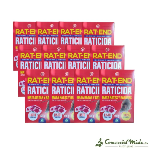 Appât frais Rodenticide RAT-END pour rats et souris