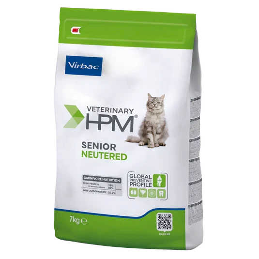 Virbac Veterinary HPM Senior Neutered Cat - croquettes chat