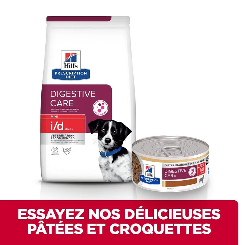 Hill's Prescription Diet Canine i/d Digestive Care Stress Mini au poulet - croquettes chien