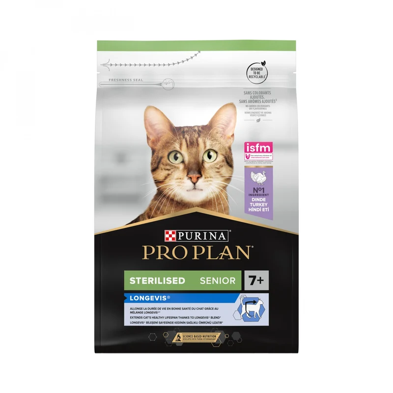 Pro Plan Longevis Sterilised Senior à la dinde - croquettes chat