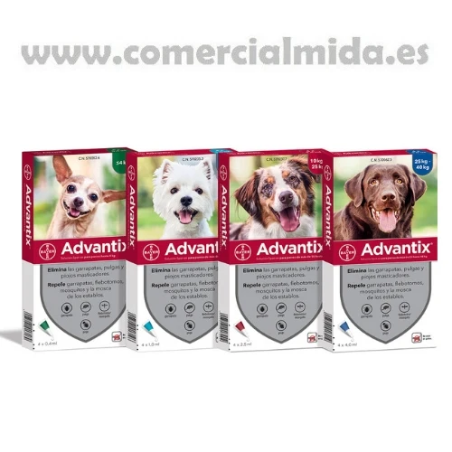 Advantix Pipettes Antiparasitaires pour Chiens (4x)