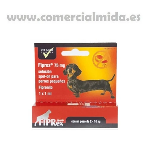 Fiprex S 75 mg Pipette antiparasitaire au fipronil pour petits chiens (2-10 kg)