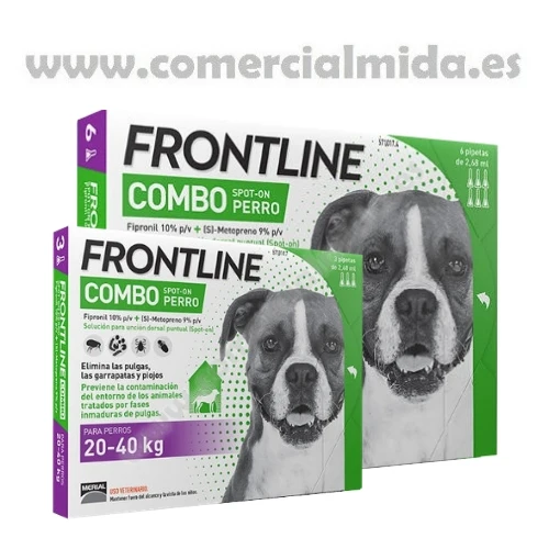 FRONTLINE COMBO, Pipettes Antiparasitaires Pour Grands Chiens (20 à 40 kg)