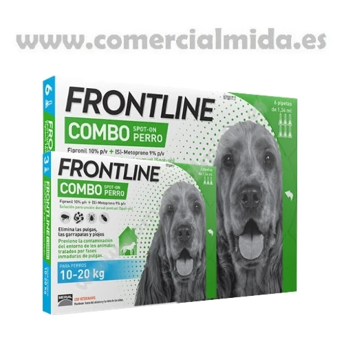 FRONTLINE COMBO, Pipettes Antiparasitaires Pour Chien Moyen (10 à 20 kg)