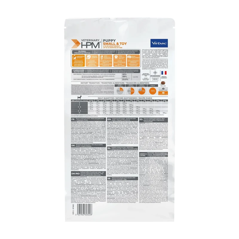Virbac Veterinary HPM Physiologique Baby Small & Toy - croquettes chiot