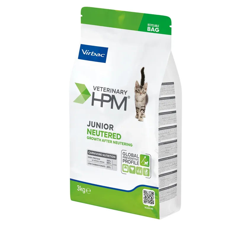 Virbac Veterinary HPM Junior Neutered Cat - croquettes chaton