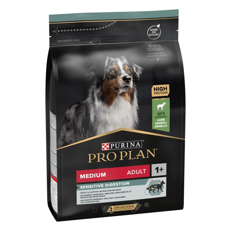 Pro Plan Sensitive Digestion Medium Adult à l'agneau - croquettes chien