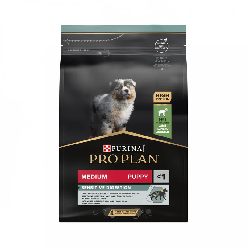 Pro Plan Sensitive Digestion Medium Puppy à l'agneau - croquettes chiot