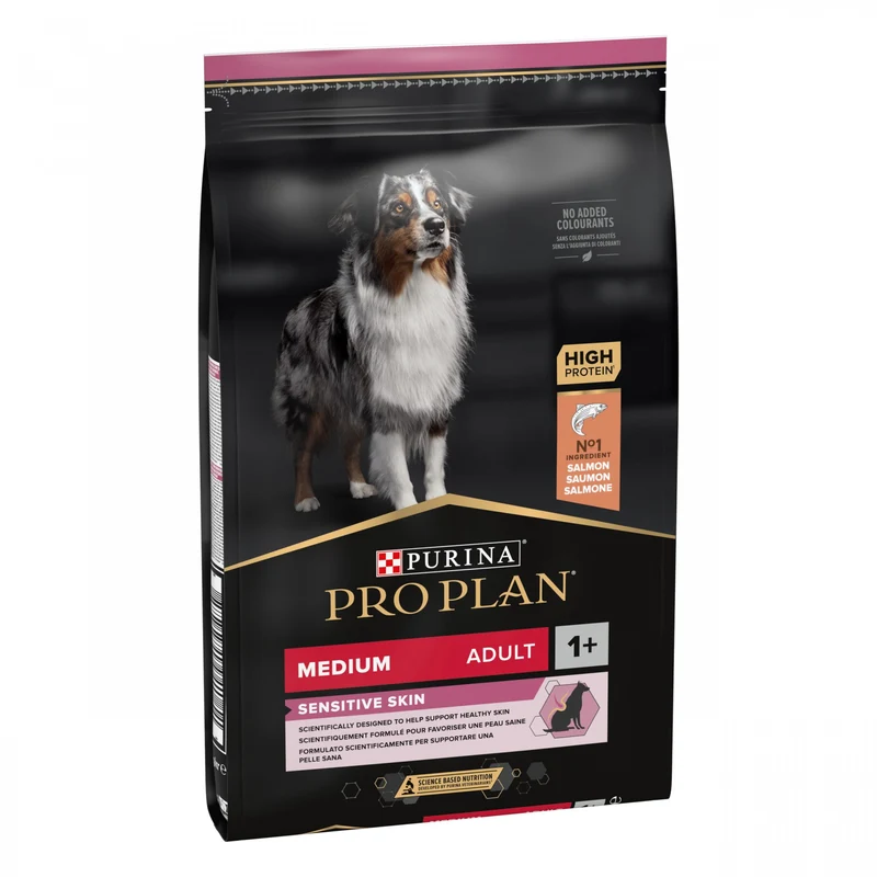 Pro Plan Sensitive Skin Medium Adult au saumon - croquettes chien