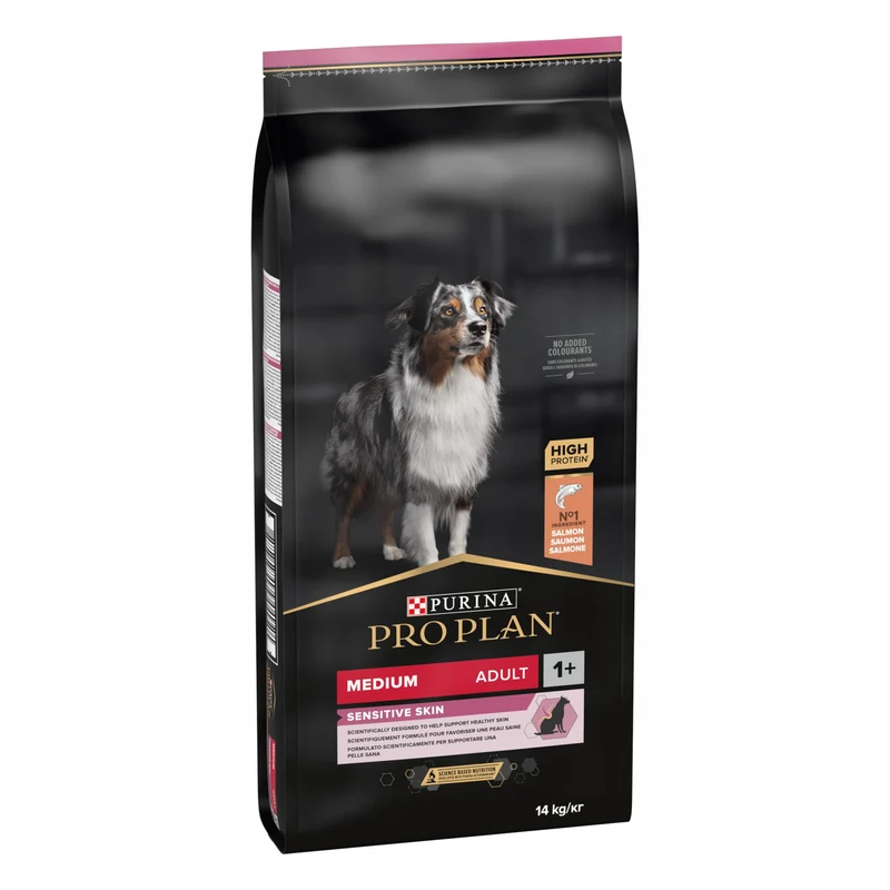 Pro Plan Sensitive Skin Medium Adult au saumon - croquettes chien