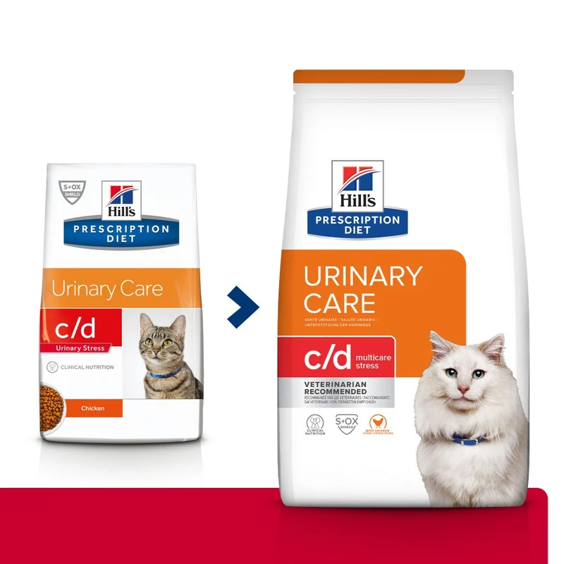 Hill's Prescription Diet c/d Urinary Care Multicare Stress au poulet - croquettes pour chat