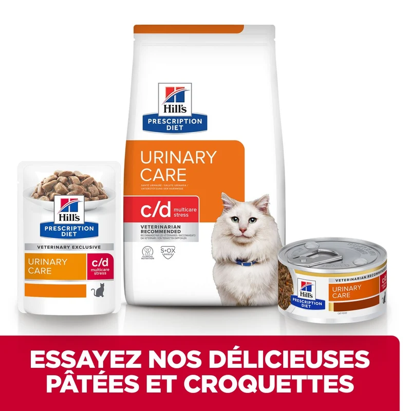 Hill's Prescription Diet c/d Urinary Care Multicare Stress au poulet - croquettes pour chat