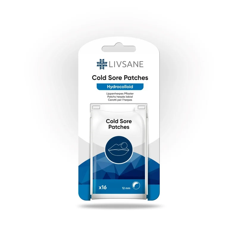 LIVSANE Herpes Labialis | 16 pleisters | Koortslipbehandeling