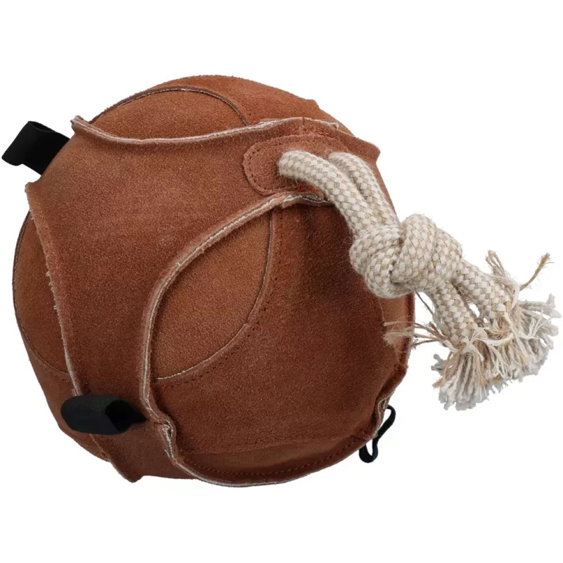 Excellent Balle de jeu amusante pour chevaux Suede Marron