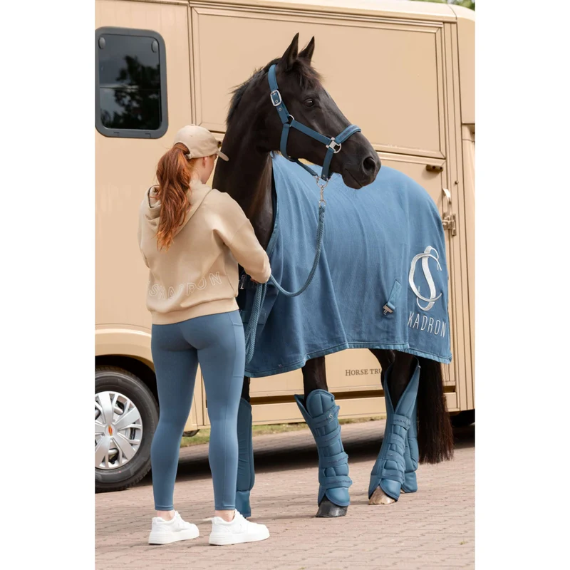Eskadron Couverture Polaire Classic Sports Coton Gaufré Ocean