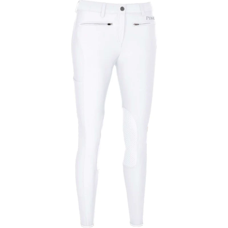 Pikeur Pantalon d'Équitation Tessa Prise de Genou Blanc