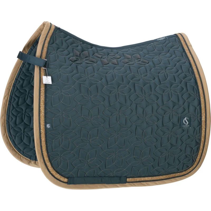 Eskadron Tapis de Selle Classic Sports Glossy Jewel Contrast Dressage Ocean