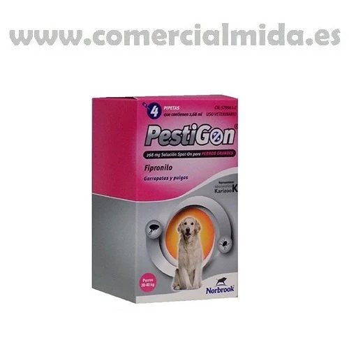 Pipettes PESTIGON chiens 20-40Kg anti puces et tiques