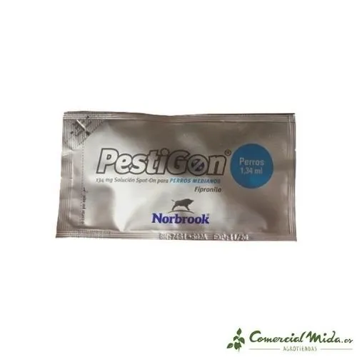 Pipettes Anti Puces et Tiques PESTIGON pour Chiens 10-20Kg