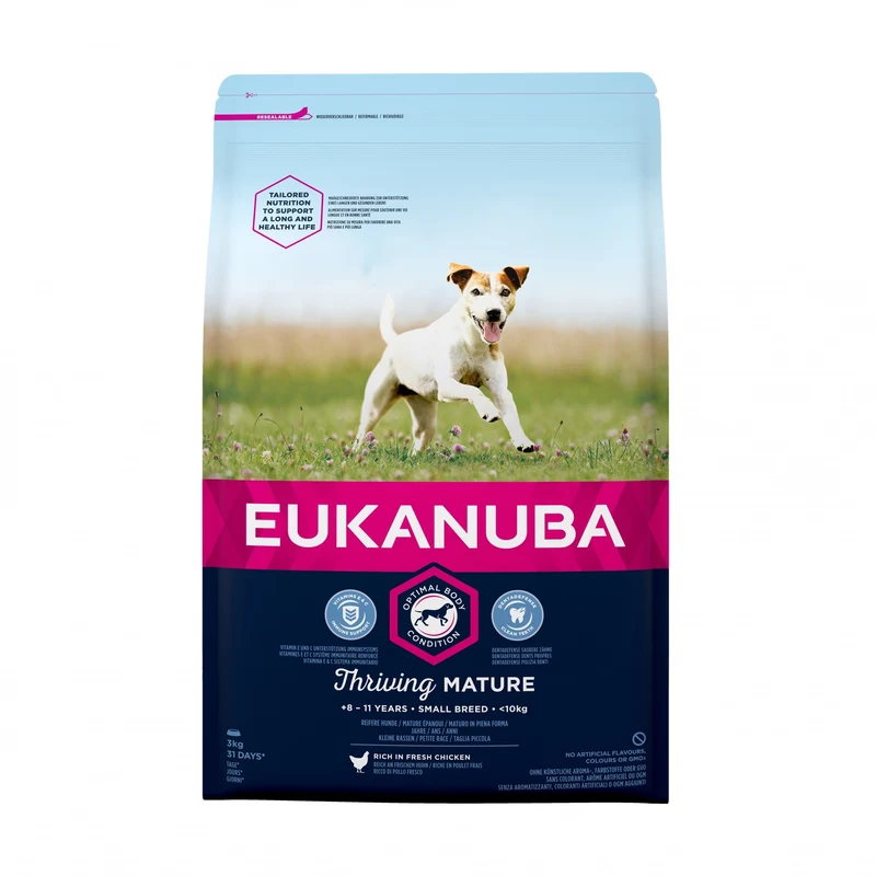 Eukanuba Thriving Mature Small Breed au poulet - croquettes chien