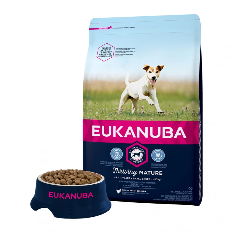 Eukanuba Thriving Mature Small Breed au poulet - croquettes chien