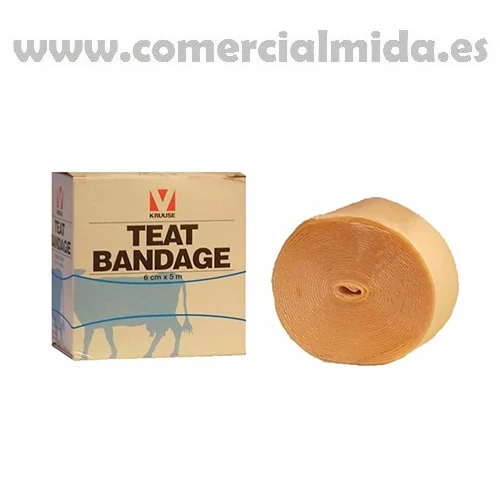 BANDAGE DE TAME (6cm x 5m) pour les plaies sur les mamelles des vaches