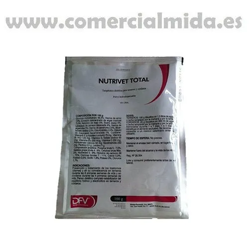 Antidiarrhéique NUTRIVET TOTAL 100g veaux et agneaux