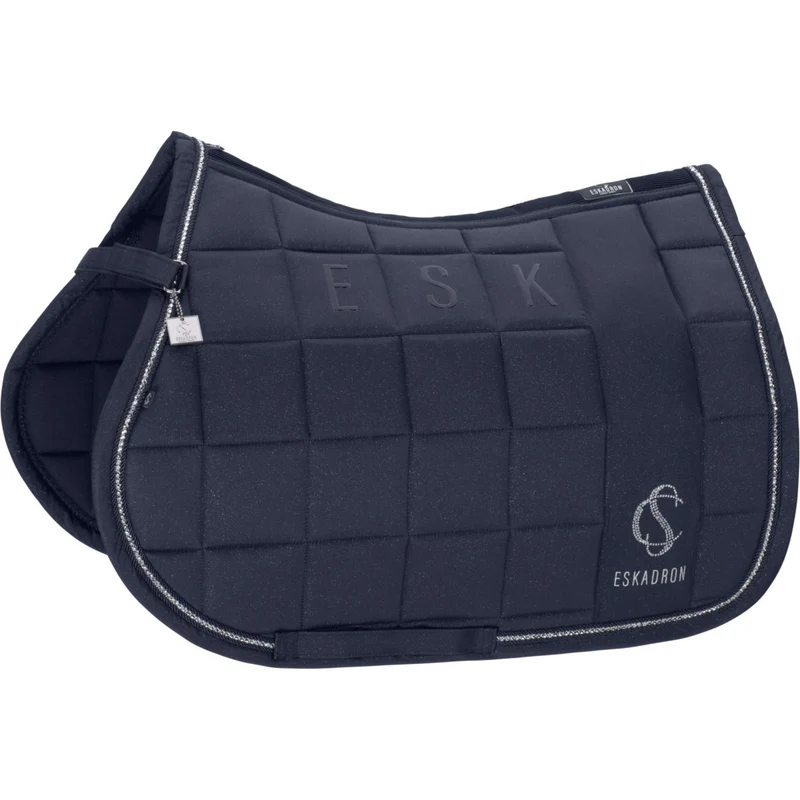 Eskadron Tapis de Selle Classic Sports Big Square Sparkle Polyvalent Marin