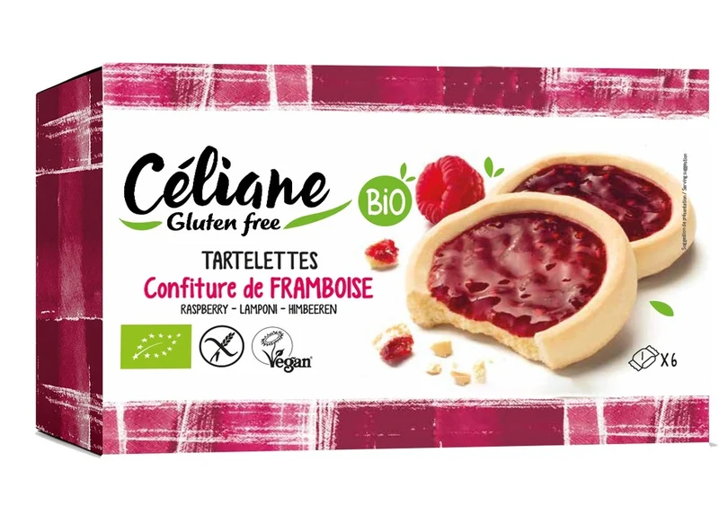 Celiane Frambozentaartje Bio 130g Revogan