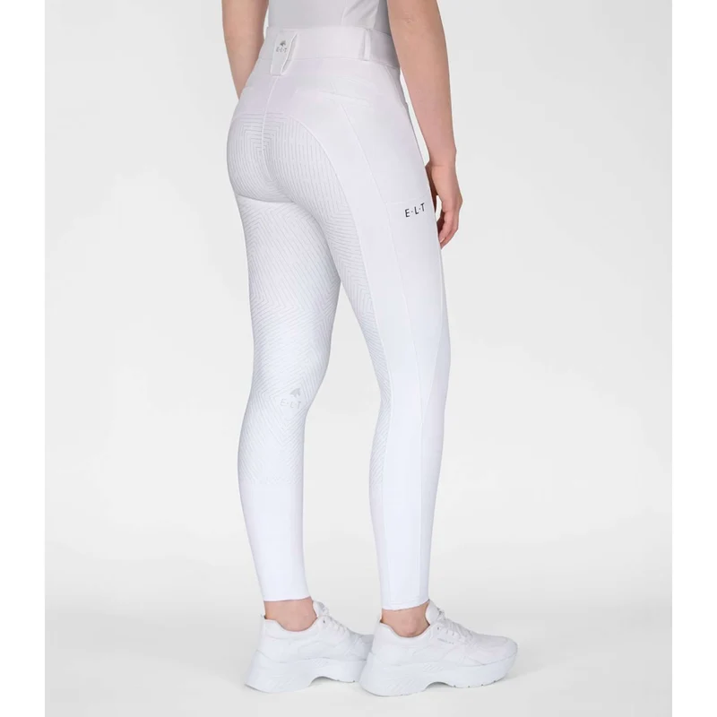 ELT Pantalon d'Équitation Comfort Ride silicone Blanc