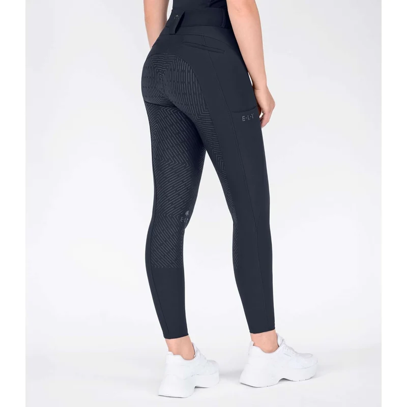 ELT Pantalon d'Équitation Comfort Ride silicone Bleu profond