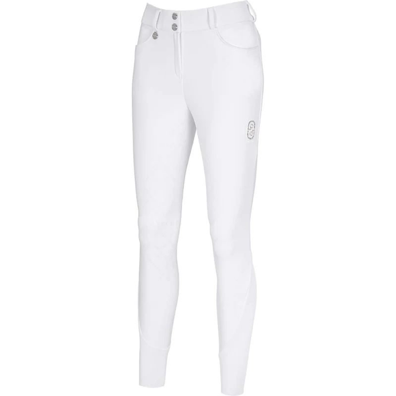 Pikeur Pantalon d'Équitation Ceelina SD SS26 Full Grip Blanc