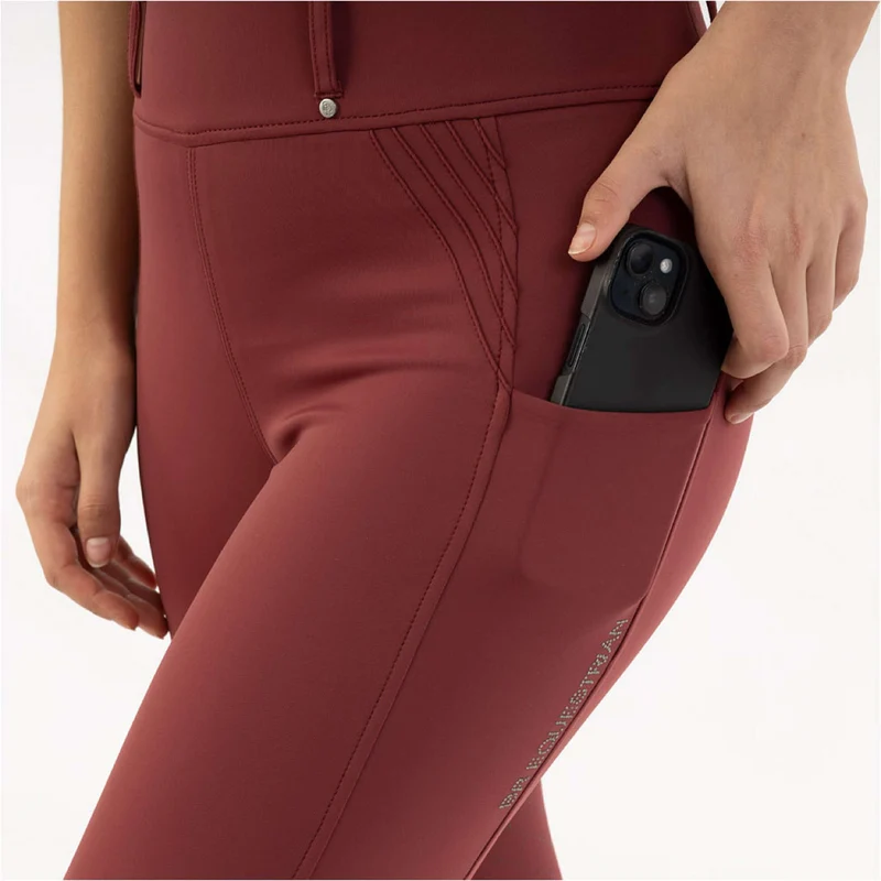 BR Legging d'Équitation Krista Full Grip New Maroon