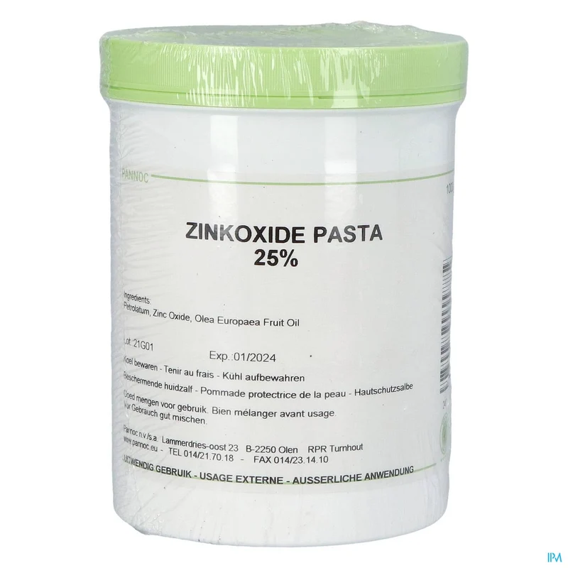 Zinkoxide Pasta 25% 1kg Pannoc