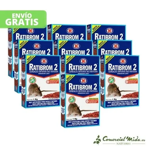 Appât céréalier RATIBROM 2 contre rats et souris
