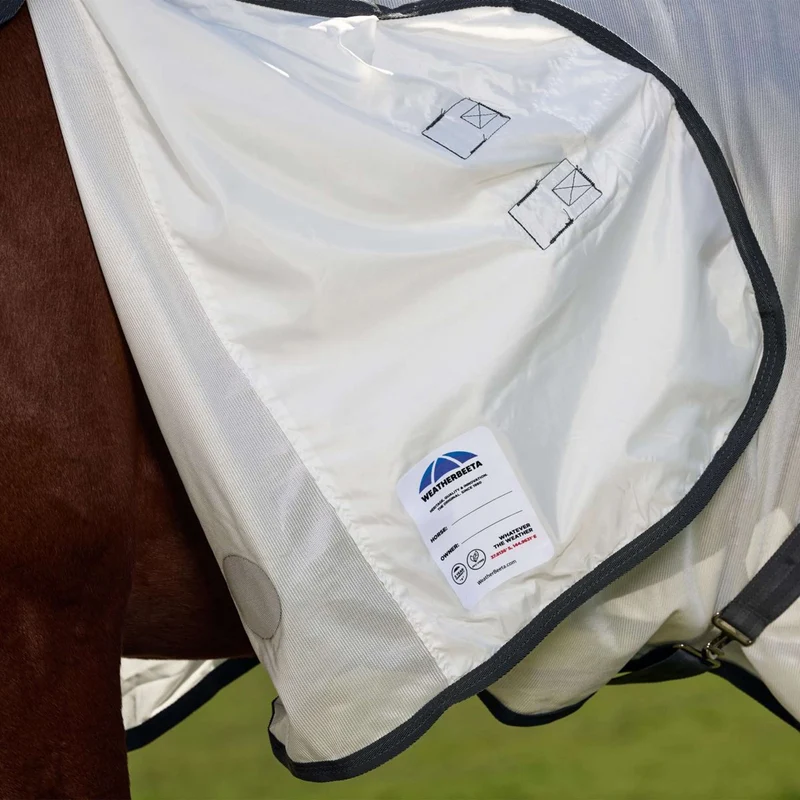 WeatherBeeta Couverture Anti-Mouches ComFiTec Tyro Combo Blanc/Charcoal