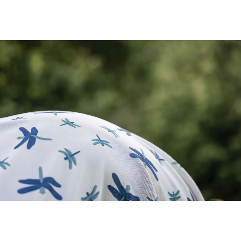 Amigo Couverture Anti-Mouches Plus Pony Dragonfly Print/Silver/Blue/Sage