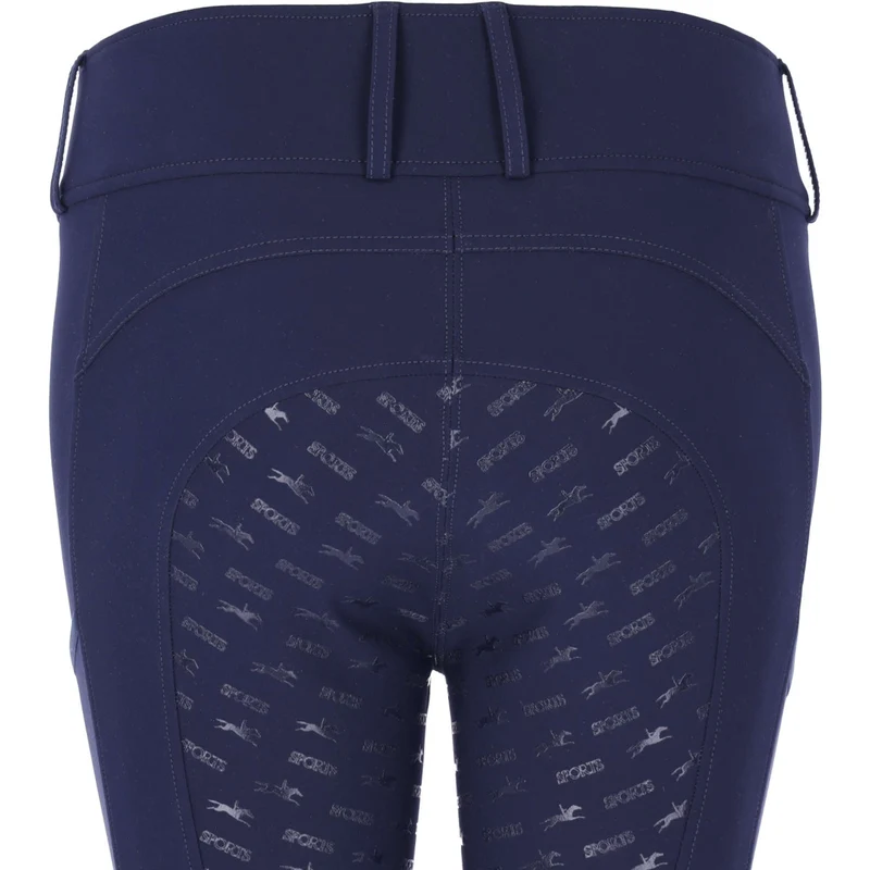 Schockemöhle Pantalon d'Équitation SPTulip Style Full Grip Marin foncé
