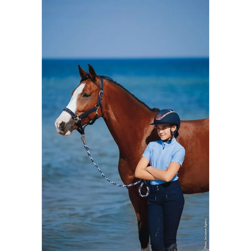 Schockemöhle Pantalon d'Équitation SPTulip Style Full Grip Marin foncé