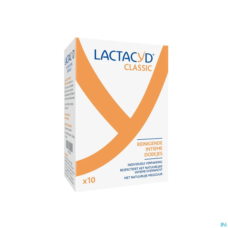 Lactacyd Classic Reinigende Intieme doekjes voor thuis of onderweg 10 stuks